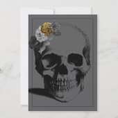 Invitation de fête 'Mort à vos 20 ans' Noir et Or (Dos)