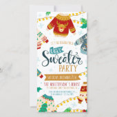 Invitation de fête numérique de Noël moche (Devant)