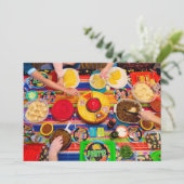 Invitation de fête personnalisable Taco Fiesta (Debout devant)