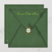 Invitation de fête personnalisée avec des bijoux (Devant / Derrière)