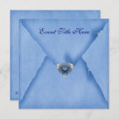 Invitation de fête personnalisée avec des bijoux (Devant / Derrière)