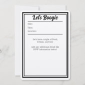 Invitation de fête personnalisée - Disco Anniversa (Dos)