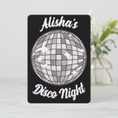 Invitation de fête personnalisée - Disco Anniversa (Debout devant)