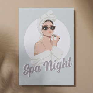 Invitation de fête personnalisée - Filles Spa Jour
