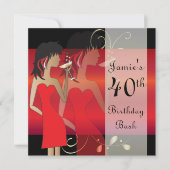 Invitation de fête personnalisée pour un anniversa (Devant)