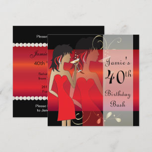 Invitation de fête personnalisée pour un anniversa