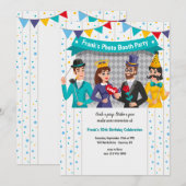 Invitation de fête Photomaton (Devant / Derrière)