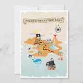 Invitation de fête pirate, Anniversaire pirate (Dos)