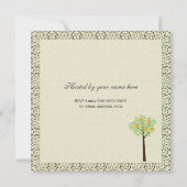 Invitation de fête, pommier (Dos)