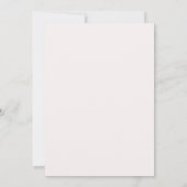 Invitation de fête pour bébé rose joyeuse (Dos)