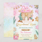 Invitation de fête pour décoration de maison en pa (Devant / Derrière)