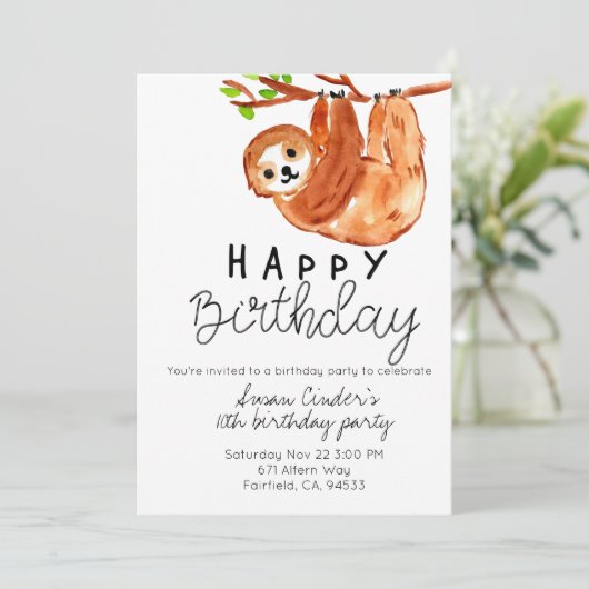 Invitation de fête pour enfant mignon (Debout devant)