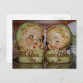 invitation de fête pour filles " commères " (Devant / Derrière)