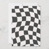 Invitation de fête pour le Fou du Volant (Dos)