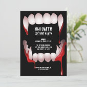 Invitation de fête pour un costume d'Halloween aux (Debout devant)