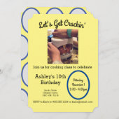 Invitation de fête pour un cours de cuisine except (Devant / Derrière)