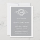 Invitation de fête pour un médaillon de vingt-cinq (Devant)