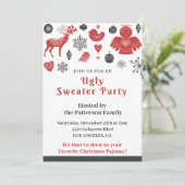 Invitation de fête pour un pull moche d'entreprise (Debout devant)