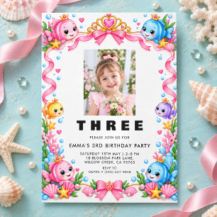 Invitation de fête pour un troisième anniversaire