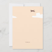 Invitation de fête pour une fille qui entre à l'un (Dos)