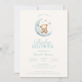 Invitation de fête prénatale pour bébé garçon à l' (Devant)