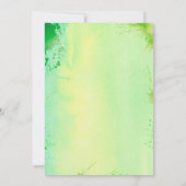 Invitation de fête prénatale pour couple avec cact (Dos)