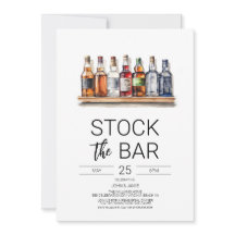 Invitation de fête prénuptiale pour couples Stock 