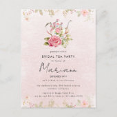 Invitation de fête prénuptiale pour un thé dans le (Devant)