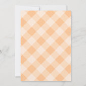 Invitation de fête prénuptiale sur le thème Orange (Dos)