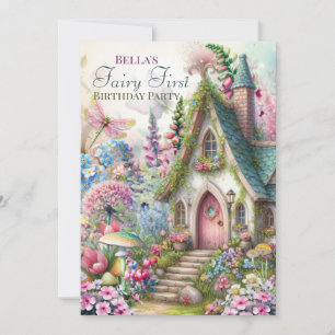 Invitation de fête principale Cottage Forêt Féeriq