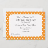Invitation de fête scintillante orange (Dos)