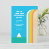 Invitation de fête Smooth Sailin (Debout devant)