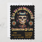 Invitation de fête Sugar Skull - Dia De Los Muerto (Devant)