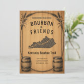 Invitation de fête sur le thème du Bourbon rustiqu (Debout devant)