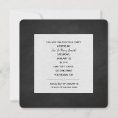 Invitation de fête sur tableau noir (Dos)