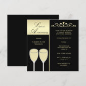 Invitation de fête surprise pour anniversaire de m (Devant / Derrière)