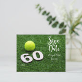 Invitation de fête Tennis Save the Date (Debout devant)