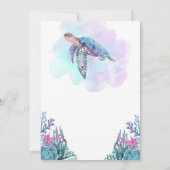 Invitation de fête totalement géniale de Tortue (Dos)