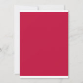 Invitation de fête Trunk Rouge Blanc Navy Chevron (Dos)