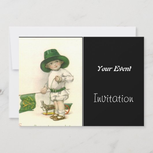 Invitation de fête vintage (Devant)