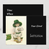 Invitation de fête vintage (Devant / Derrière)