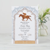Invitation de fête vintage Kentucky Derby Course d (Debout devant)