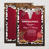 Invitation de fête western (Devant / Derrière)