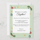 Invitation de Fêtes Chaleureuses (Dos)