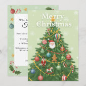 Invitation de Fêtes Chaleureuses (Devant / Derrière)