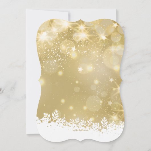 Invitation de Fêtes Chatoyantes (Dos)