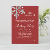 Invitation De Fêtes De Feu De Neige À Décalage Rou (Debout devant)