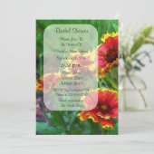 Invitation de Fêtes des mariées florales de margue (Debout devant)