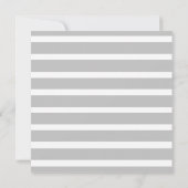 Invitation de Fêtes des mariées grises et florales (Dos)