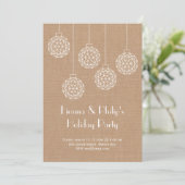 Invitation de Fêtes Moderne - marron (Debout devant)